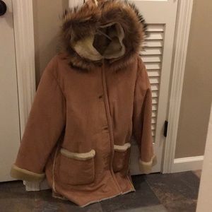 Ladies shearling coat